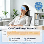 30 Pack Self-Heating Steam Eye Masks For Dry Eyes: Moist Heat Warm Compress For Stye Fast Relief & Digital Eye Strain, Disposable Heated Eye Mask, No Microwave Needed, Unscented Travel Ready
