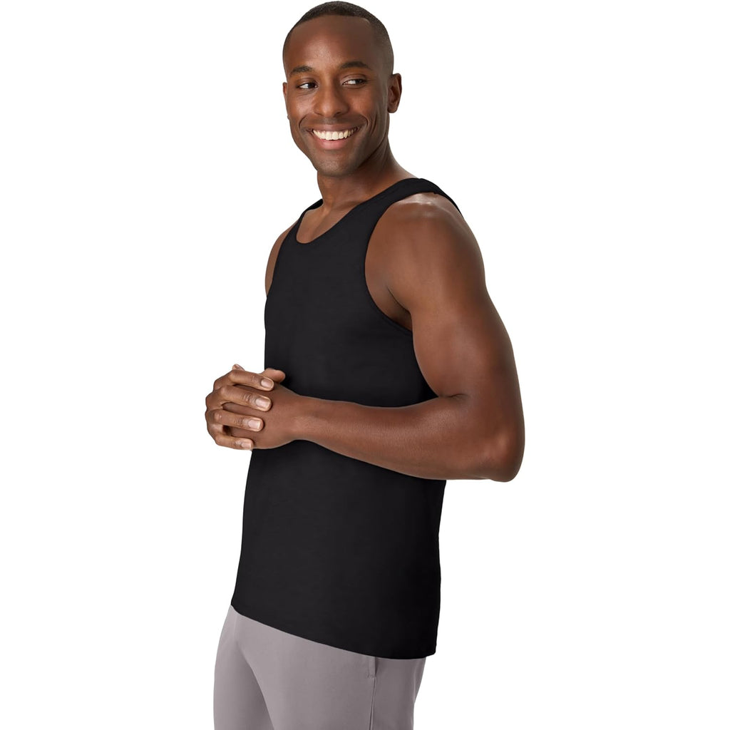 Hanes Men’S Performance Tank, X-Temp Moisture-Wicking Tank Top, Solid Colors, 2-Pack