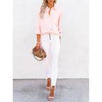 Siliteelon Womens Oxford Button Down Shirt Long Sleeve Cotton Dress Shirt Collared Blouse Business Casual Work Tops