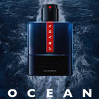 Prada Luna Rossa Ocean Eau De Parfum Spray For Men, 3.4 Ounce