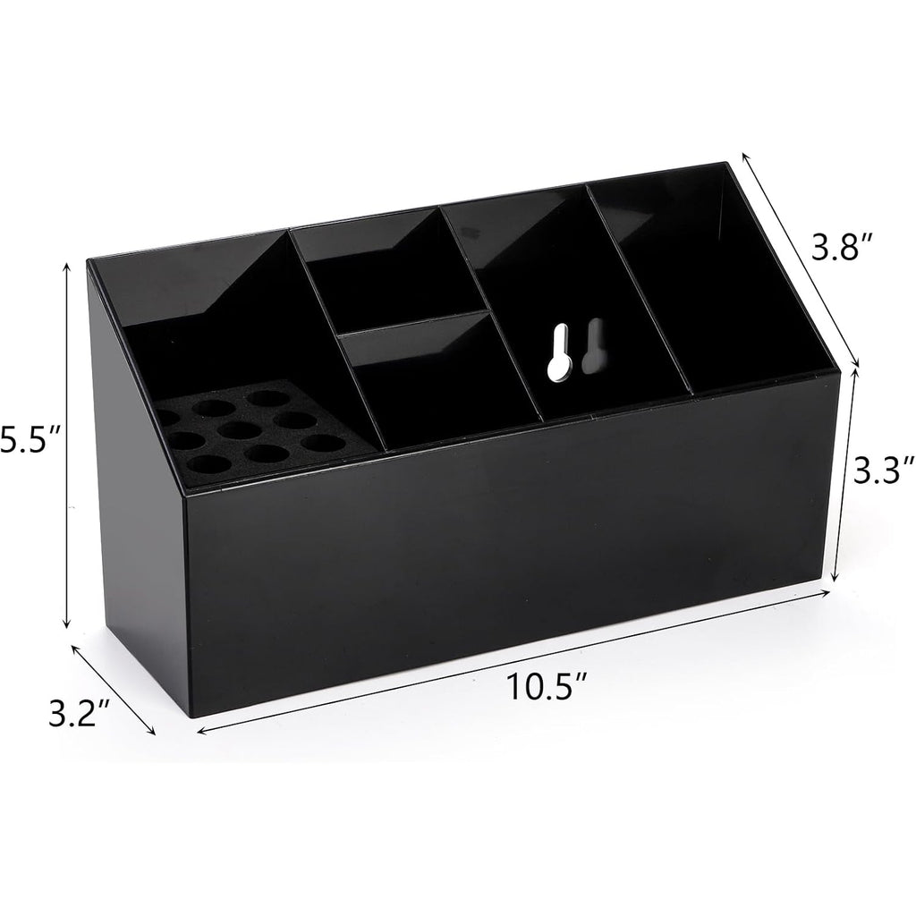 Hair Scissors Large Storage Box, Hair Salon Supplies Accessories Tool Station Desk Organizer Case, Salon Shear Holder, Professional Hairdressing Combs, Clips, Brushes Storage Racks Tool Box