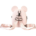 Loungefly Minnie Mouse Checkered Texture Convertible Mini Backpack & Crossbody Bag
