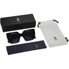 SOJOS Large Oversized Polarized Sunglasses for Women, Big Designer Womens Trendy Square Shades SJ2205