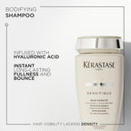 Kerastase Densifique Densité Shampoo - Thickening & Strengthening Shampoo For Fine & Thinning Hair, Removes Build-Up, Hydrates And Adds Shine, With Hyaluronic Acid & Ceramides