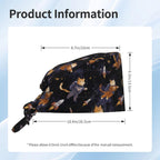 Van Gogh-Style Black Cat Working Cap, Scrub Cap With Sweatband, Adjustable Tie Back Hat Breathable Headgear For Women/Men