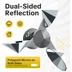 Offo Bird Scare Reflective Device, Bird Reflector With Plastic Base For Outside Patio, Keep Pigeon Woodpeckers And Sparrows Away From Outdoor Boats Roofs Gardens