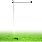 Garden Flag Stand, Thickened Pole Sturdy Straight Premium Metal Yard Flag Holder Weather-Proof Flagpole Seasonal Garden Flag, Christmas Garden Flag, Outdoor Decor Decoration
