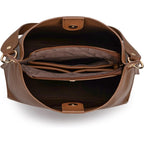 Montana West Medium Hobo Purse For Women 3 Compartment Bucket Shoulder Bag With Crossbody Strap
