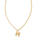 Kendra Scott Crystal Letter Short Pendant Necklace, Fashion Jewelry for Women