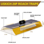 20 Pack Roach Traps, Cockroach Traps Indoor Home, Glue Roach Traps, Child & Pets Safe(Upgrade Recipe)