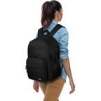 Bikrod Black Backpack For Men And Women, Backpack For School Teens Boys And Girls, Lightweight Casual High School Bookbag, Daily-Use Travel Laptop Backpack Fits 15.6 Inch Notebook