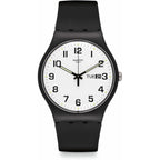 Swatch New Gent Biosourced Unisex Watch Casual Polymer Black Quartz Waterproof Twice Again