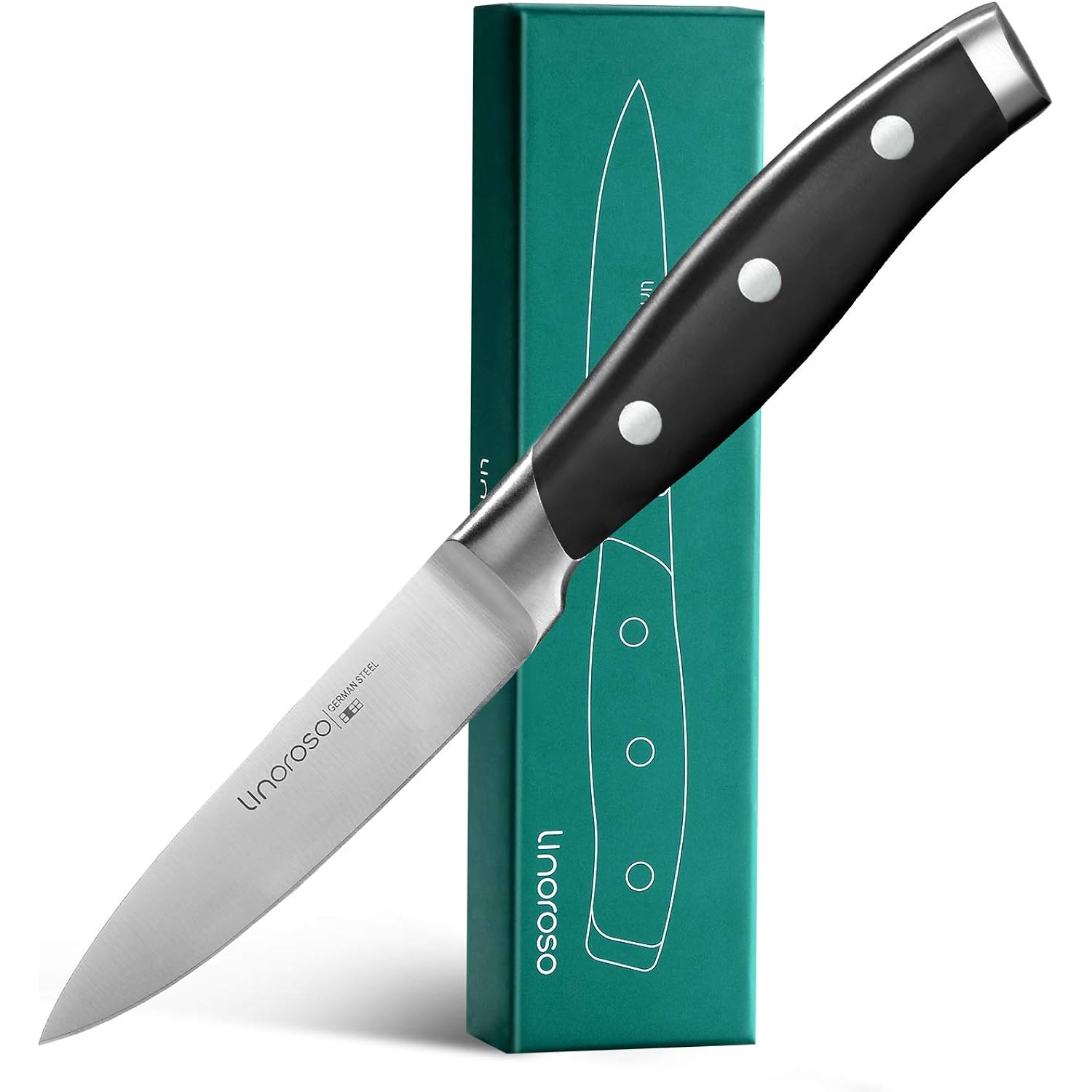 3.5 Inch Paring Knife, Sharp Forged German Stainless Steel Kitchen Knife, Full Tang Small Fruit Knife With Ergonomic Handle, Premium Classic Series With Elegant Gift Box