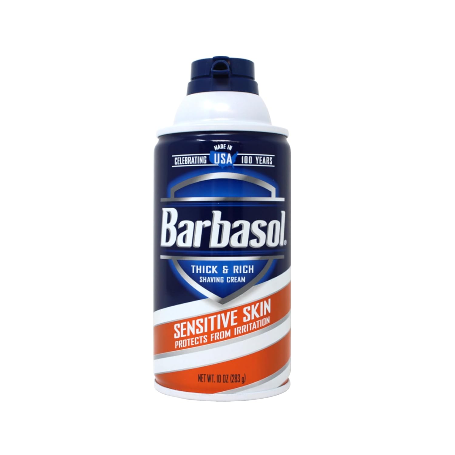 Barbasol Sensitive Skin Thick and Rich Shaving Cream, 10 Ounce Pack of 2