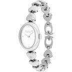 Coach Sammy Women’S Quartz Watch - Heart-Link Bracelet With Crystals, White Lacquer Dial - Modern, Versatile Timepiece - Gift For Her 22.5Mm