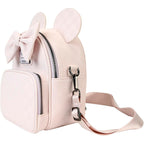 Loungefly Minnie Mouse Checkered Texture Convertible Mini Backpack & Crossbody Bag