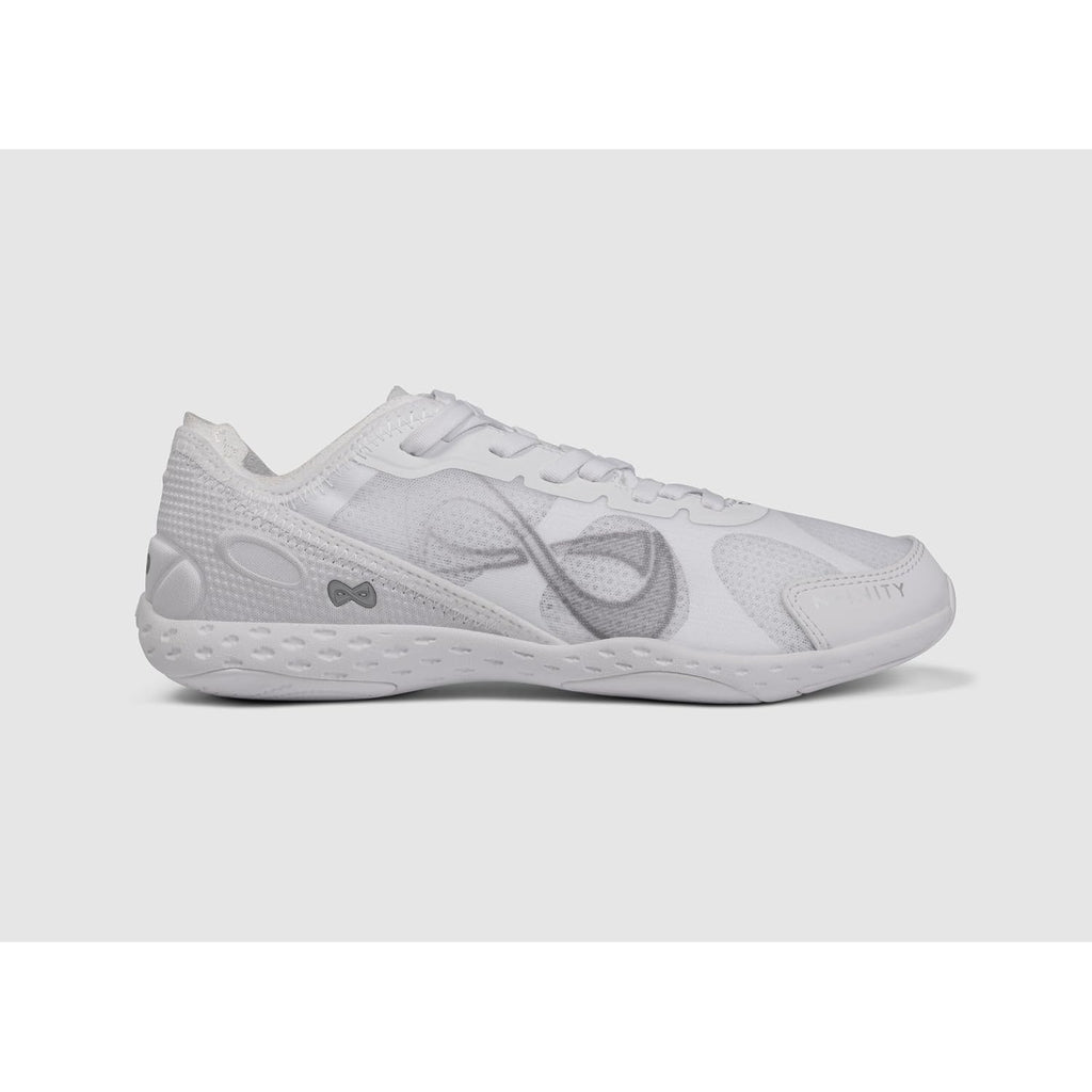 Nfinity Alpha White Cheer Shoes Women, Lightweight Breathable Sneakers Women