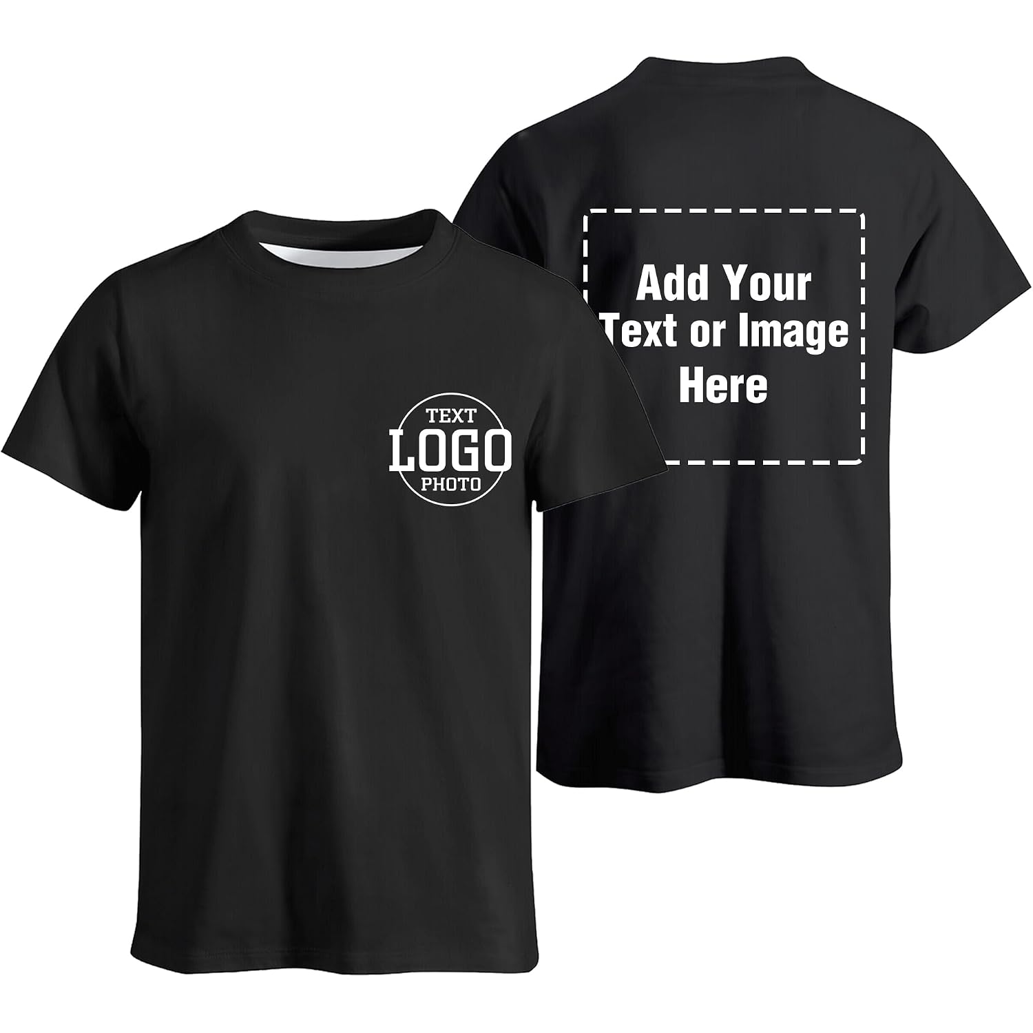 Custom T Shirts Bulk Design Your Own Tee With Logo Image Text Personalized T Shirts