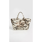Ganni Women'S Xxl Zebra Shopper Tote