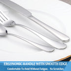 Dinner Spoon Set,16 Pcs 7.3" Tablespoons,Premium Food Grade Stainless Steel Spoons,Durable Metal Spoon,Tablespoon,Silverware Spoons Only,Mirror Finish & Dishwasher Safe,Use for Home,Restaurant