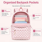 Ledaou Backpack For Girls School Bag Kids Bookbag Teen Backpack Set Daypack With Lunch Bag And Pencil Case | Kids
