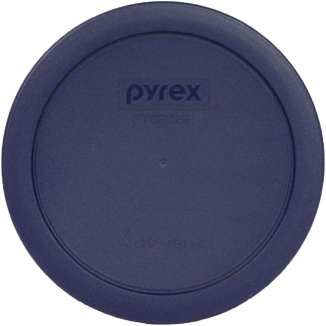 Pyrex 7201-Pc (4-Cup) Blue Food Storage Lid (4-Pack) - Made In Usa | Bpa-Free Plastic | Round Shape | Replacement Cover | Designed For 7201 Glass Bowl | Dishwasher Safe