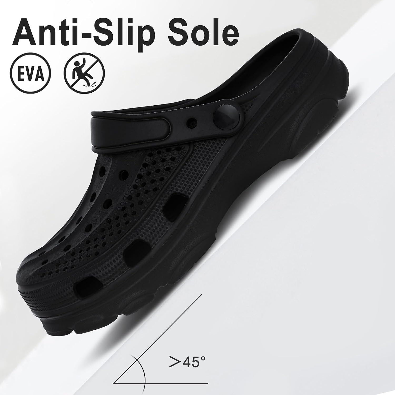 Beslip Comfortable Garden Clogs For Women And Men With Medium Arch Support | Waterproof Slip-Resistant Sandals, Lightweight Eva Slip-On Shoes For Indoor Outdoor