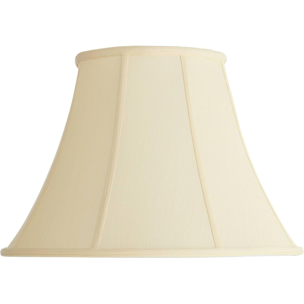Creme Large Bell Lamp Shade 9" Top X 18" Bottom X 13" Slant X 12.5" High (Spider) Replacement With Harp And Finial - Imperial Shade