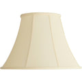 Creme Large Bell Lamp Shade 9" Top X 18" Bottom X 13" Slant X 12.5" High (Spider) Replacement With Harp And Finial - Imperial Shade