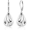 925 Sterling Silver Teardrop Dangle Earrings, Hypoallergenic 14k Gold Plated Hammered Waterdrop Earring for Women Trendy Statement Dangling Drop Leverback Earrings Gifts in Jewelry Box