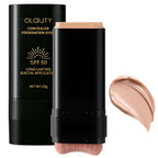 Foundation Stick, 2 in 1 Dual-Ended Long-Lasting Concealer Korean Foundation Stick, Full Coverage Foundation Makeup, Sunscreen Concealer Stick, Tattoo Cover Up Makeup, Matte Finish for Face (NATURAL)