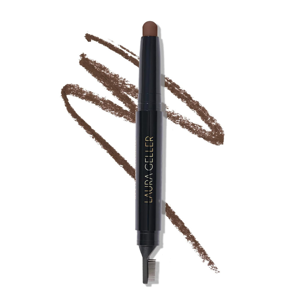 Laura Geller New York Define-N-Tame Brow Lifting Stick - Laminated Full Brows - Wax - Dark Brown