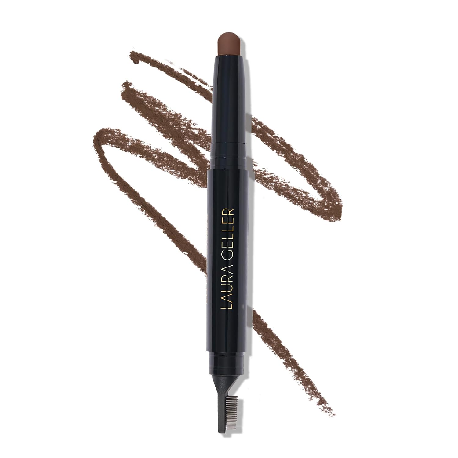 Laura Geller New York Define-N-Tame Brow Lifting Stick - Laminated Full Brows - Wax - Dark Brown