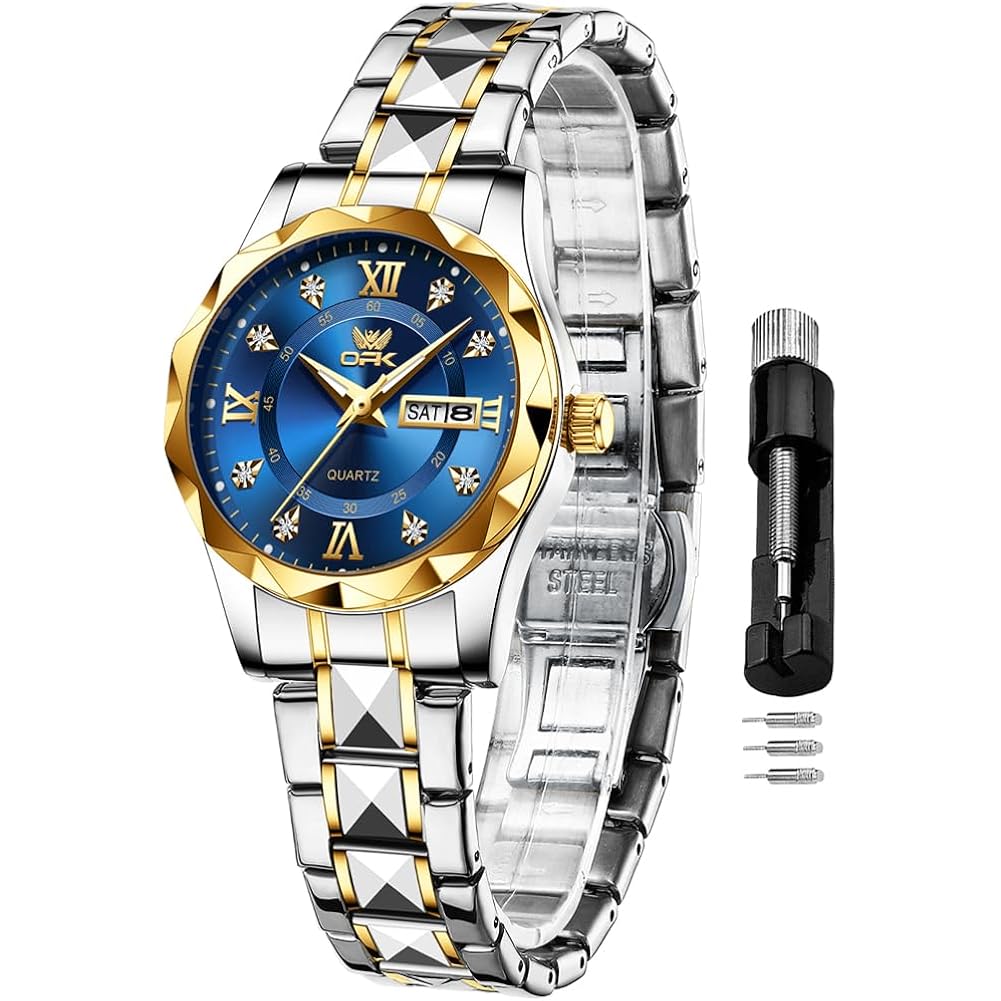 Opk Women Watches Business Dress Female Watch Stainless Steel Easy To Read Small Ladies Wrist Watch Luminous Waterproof Lady Watches