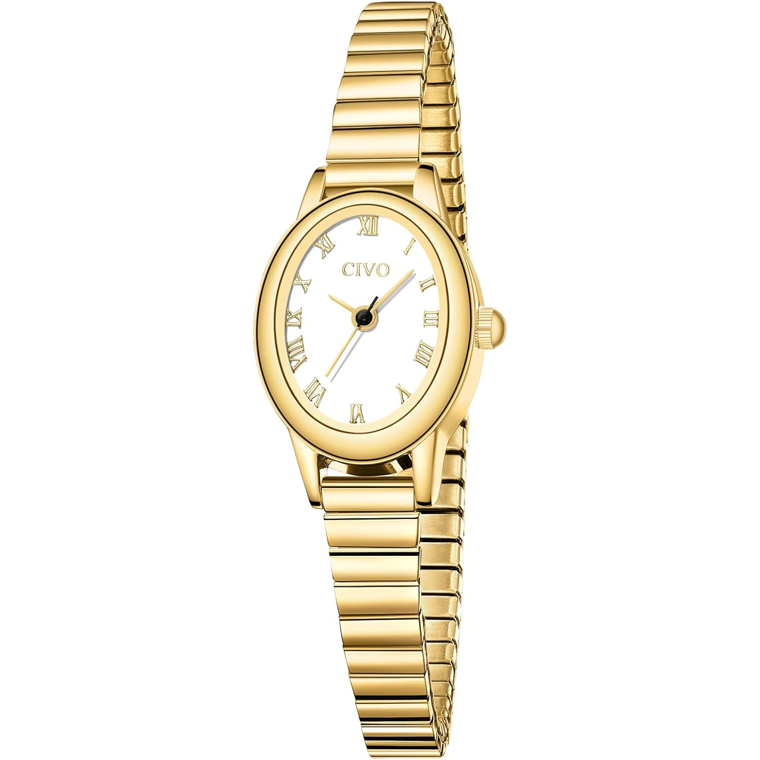 CIVO Small Gold Watches for Women: Vintage Roman Dial Analog Watch with Expansion Band - Dainty Ladies Watch with Small Wrists - Gifts for Mom Wife Anniversary Birthday