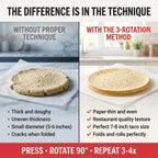 Uno Casa Cast Iron Tortilla Press 8 Inch - Tortilla Maker Press, Pre-Seasoned Roti Maker With 100 Pcs Parchment Paper - Heavy Duty Quesadilla Maker For Homemade Flatbreads, Rotis, Empanadas