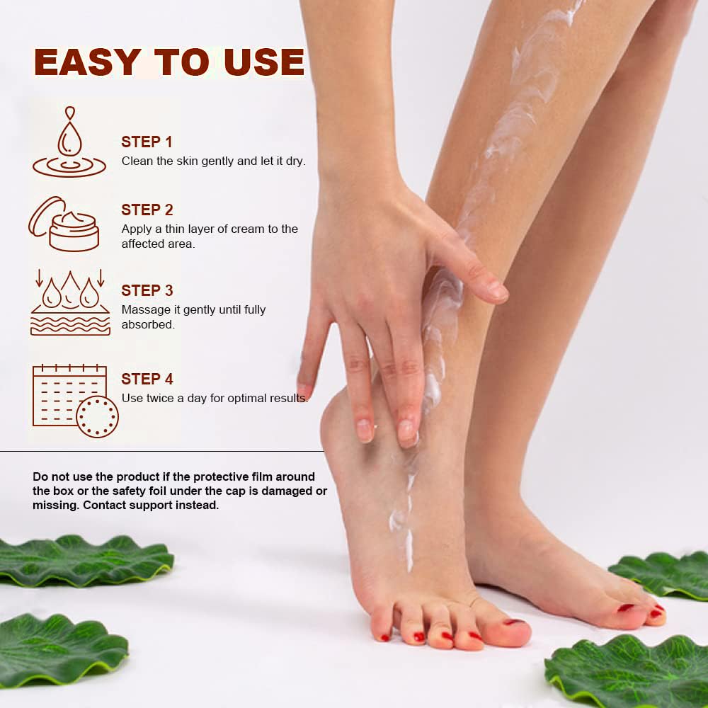 Urea Cream with 2% Salicylic Acid Foot Cream for Dry Cracked Heels, Heel Care Cream 5.29 Oz (Pack of 1)