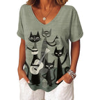 Womens Short Sleeve Summer Tops V Neck Dressy Casual Shirts Trendy Tunic Blouses 2026 Vacation Fashion Clothes