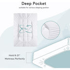 Mattress Topper Queen,Extra Thick Mattress Pad Cover For Back Pain,Cooling Mattress Protector With 8-21 Inch Deep Pocket,Overfilled Down Alternative Filling