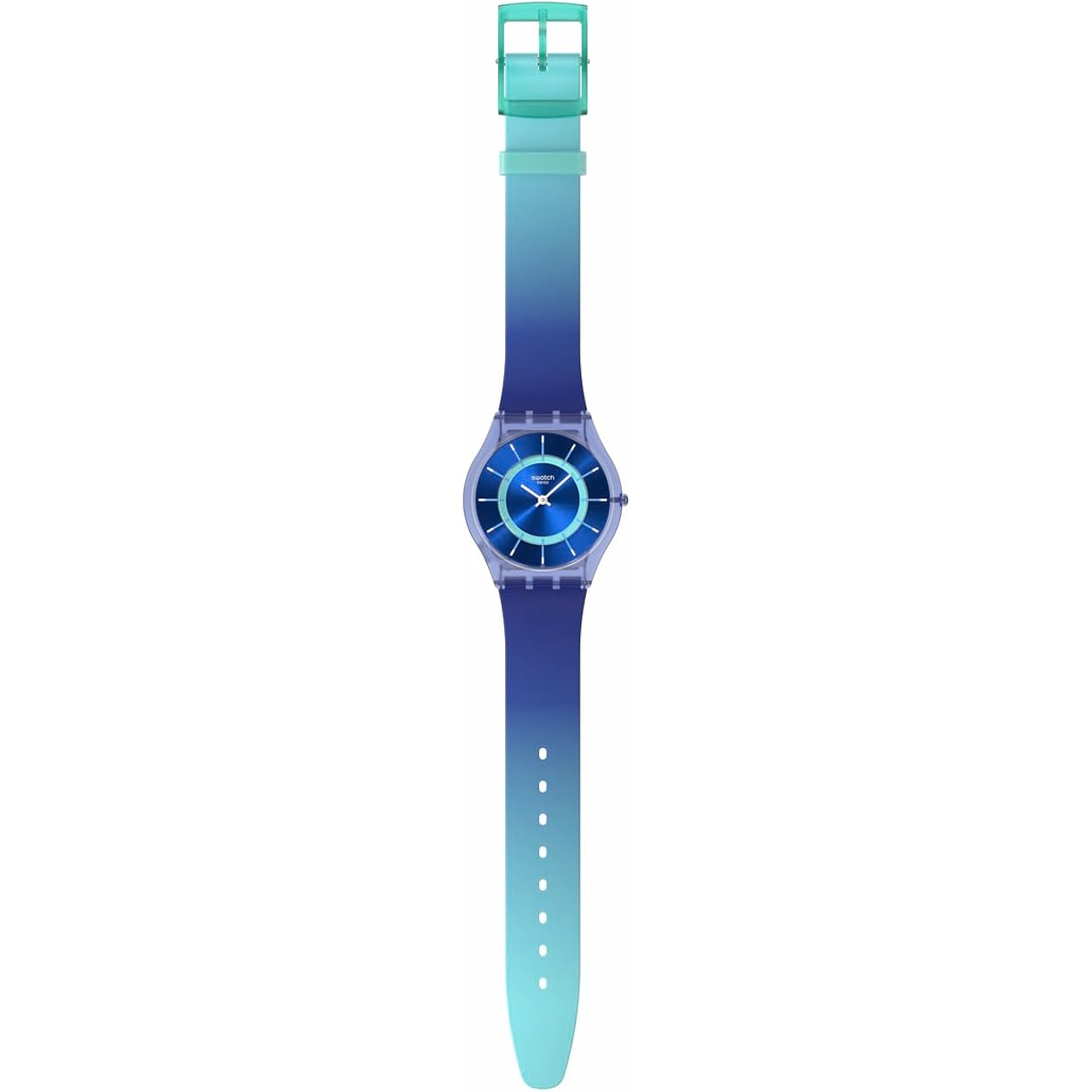 Swatch Skin Classic Biosourced Unisex Watch Casual Polymer Blue Quartz Waterproof Jammy Grape Dream