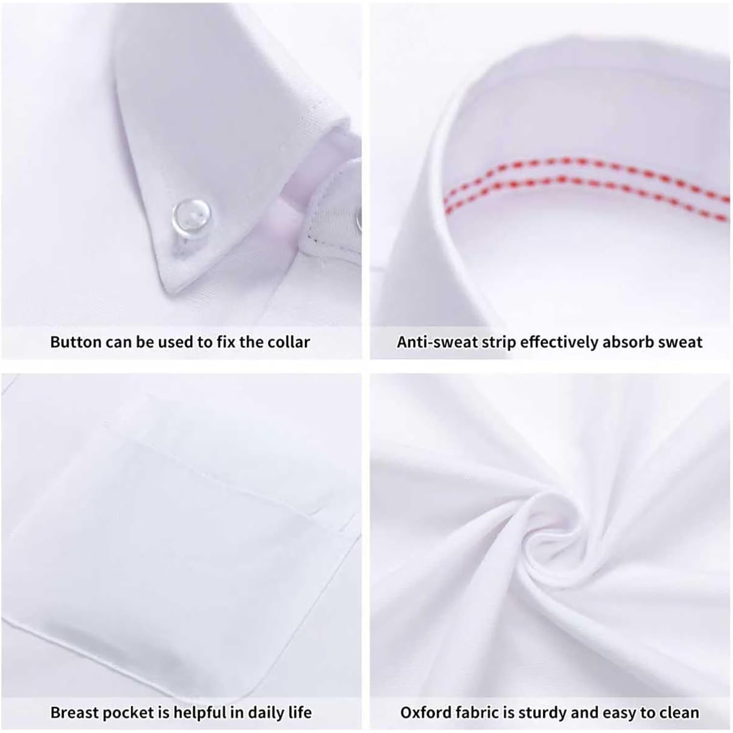 Oxford Dress Shirts For Men Big And Tall(Size Xxl Big-6Xl Big&Tall) Button Down Long Sleeve Business Casual Collared Shirts