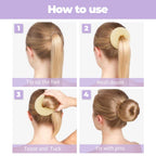 Tsmaddts Donut Bun Maker, Hair Bun Maker Set For Ballet Styling, Washable | Soft Nylon, Hair Donut Shaper, For Daily, Party, Hair Buns For Girl, Women And Dancer, 3 Size Donut Bun With 20Pcs Bobby Pins