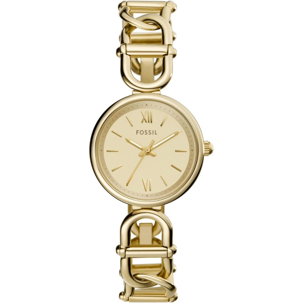 Fossil Women's Watch and Bracelet Set, Carlie Three-Hand Stainless Steel Watch for Women and Bracelet Set