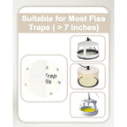 20 Pack Flea Trap Refill Discs Replacement Glue Boards, 7.1" Sticky Pads For Most Models Flea Bed Bug Traps For Inside Your Home