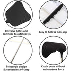 Telescopic Fly Swatters, Durable Plastic Fly Swatter Heavy Duty Set, Flyswatter With Stainless Steel Handle For Indoor/Outdoor/Classroom (2 Pack)
