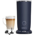 Simpletaste Milk Frother, 4-In-1 Electric Milk Frother And Steamer, Automatic Warm And Cold Foam Maker And Milk Warmer For Latte, Cappuccinos, Dark Blue