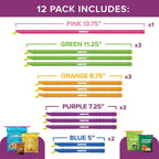 Gripstic 12 Pack Assorted Food Bag Sealers Reusable Chip Clips Bag Clips | Seal Bags Airtight To Keep Food Fresh