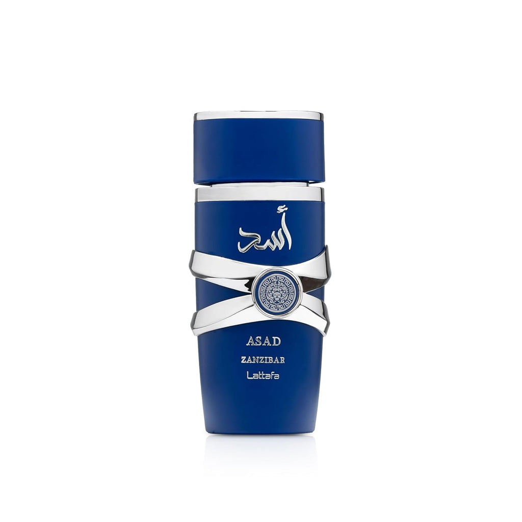Lattafa Asad Zanzibar - Fresh, Spicy, Vanilla, Coconut - Eau De Parfum Long-Lasting Fragrance For Men, 3.40 Ounce / 100 Ml