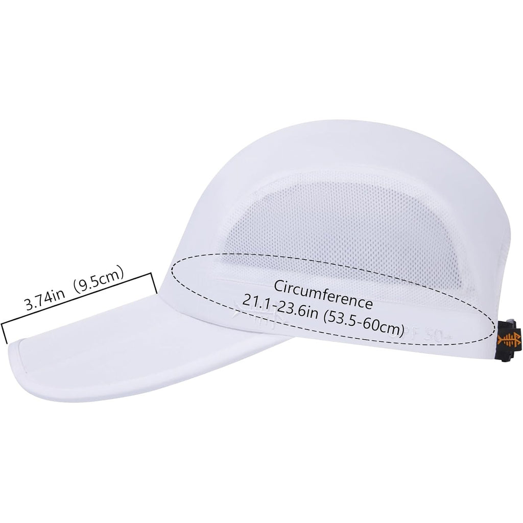 Bassdash Folding Fishing Baseball Cap Upf 50+ Water Resistant Outdoor Portable Brim Hats For Women Men Hiking Adjustable