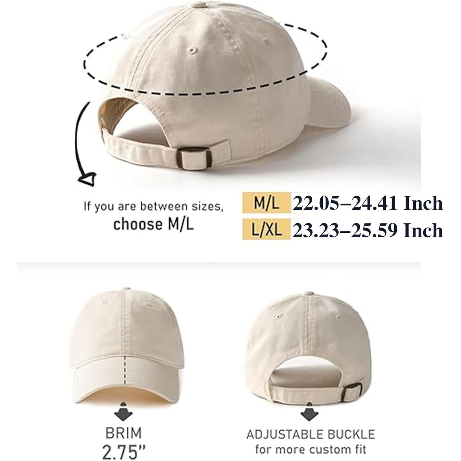 2 Packs Womens Baseball Caps Plain Baseball Hat Summer Sun Visor Hats Baseball Cap Men Adjustable Dad-Hat